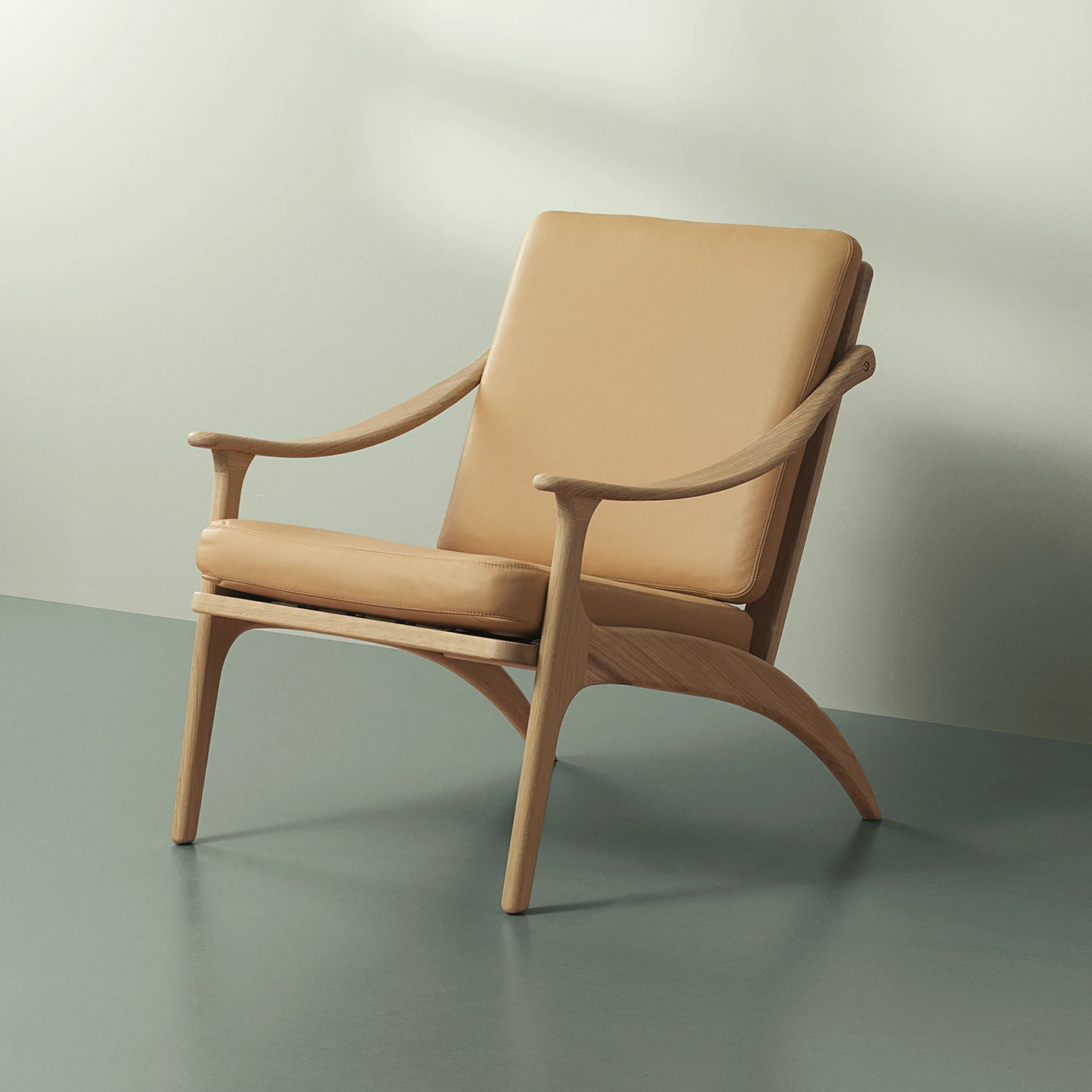 Warm Nordic Lean Back Soavé -nojatuoli Valkoöljyttyä Tammea - Image 2