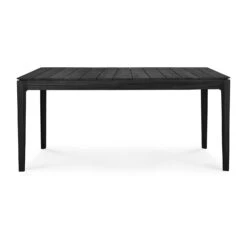 Bok Outdoor -ruokapöytä Mustaksi Petsattu Tiikki