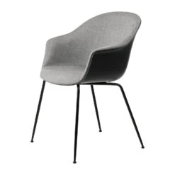 Gubi Bat Dining Chair Front Upholstered Conic Base