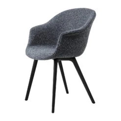 Gubi Bat Dining Chair Fully Upholstered Plastic Base